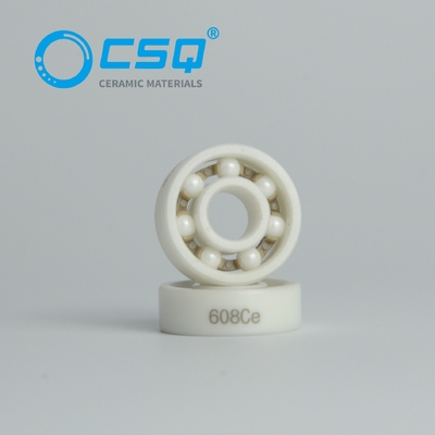 608 Zirconia Ceramic Bearing 8x22x7mm ZrO2 Races PEEK Cage ABEC3
